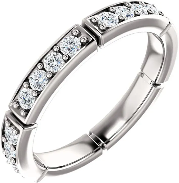 1.70 ct Ladies Round Cut Diamond Eternity Wedding Band Ring in Platinum
