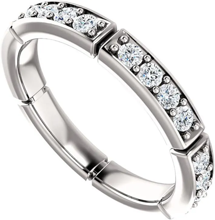 1.70 ct Ladies Round Cut Diamond Eternity Wedding Band Ring in Platinum