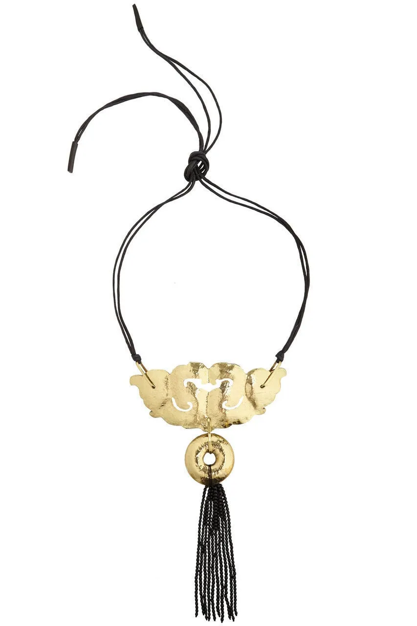 Beaded Tassel Necklace