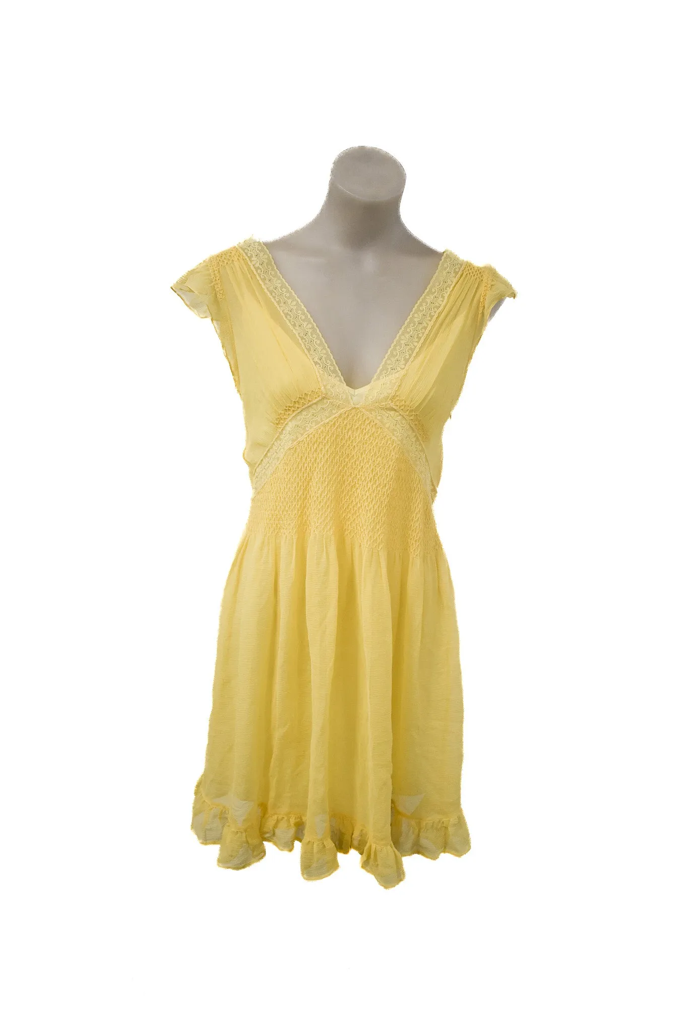 Betsy Johnson 100% Silk frilly dress, 8