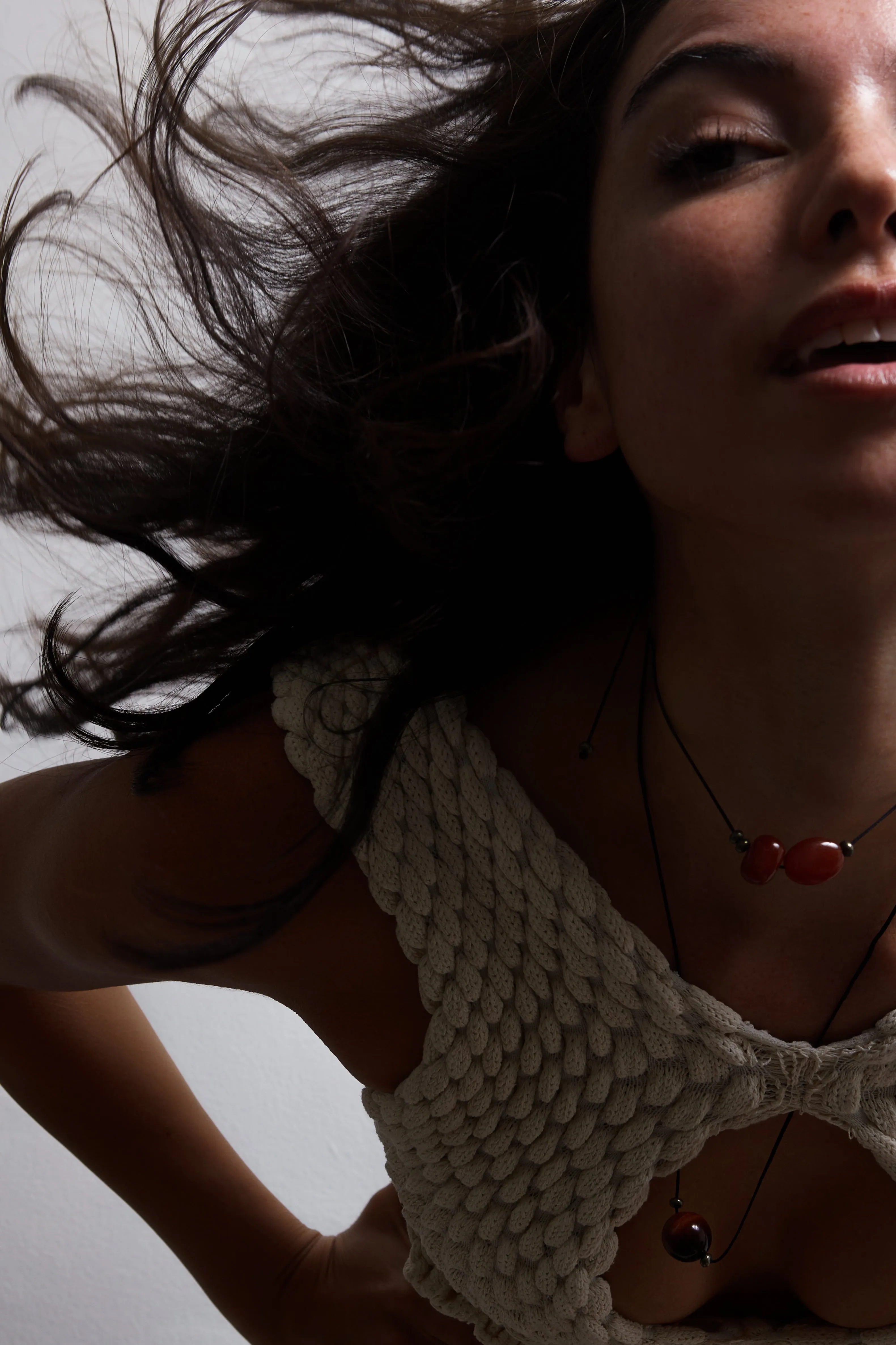 Double Red Agate Necklace