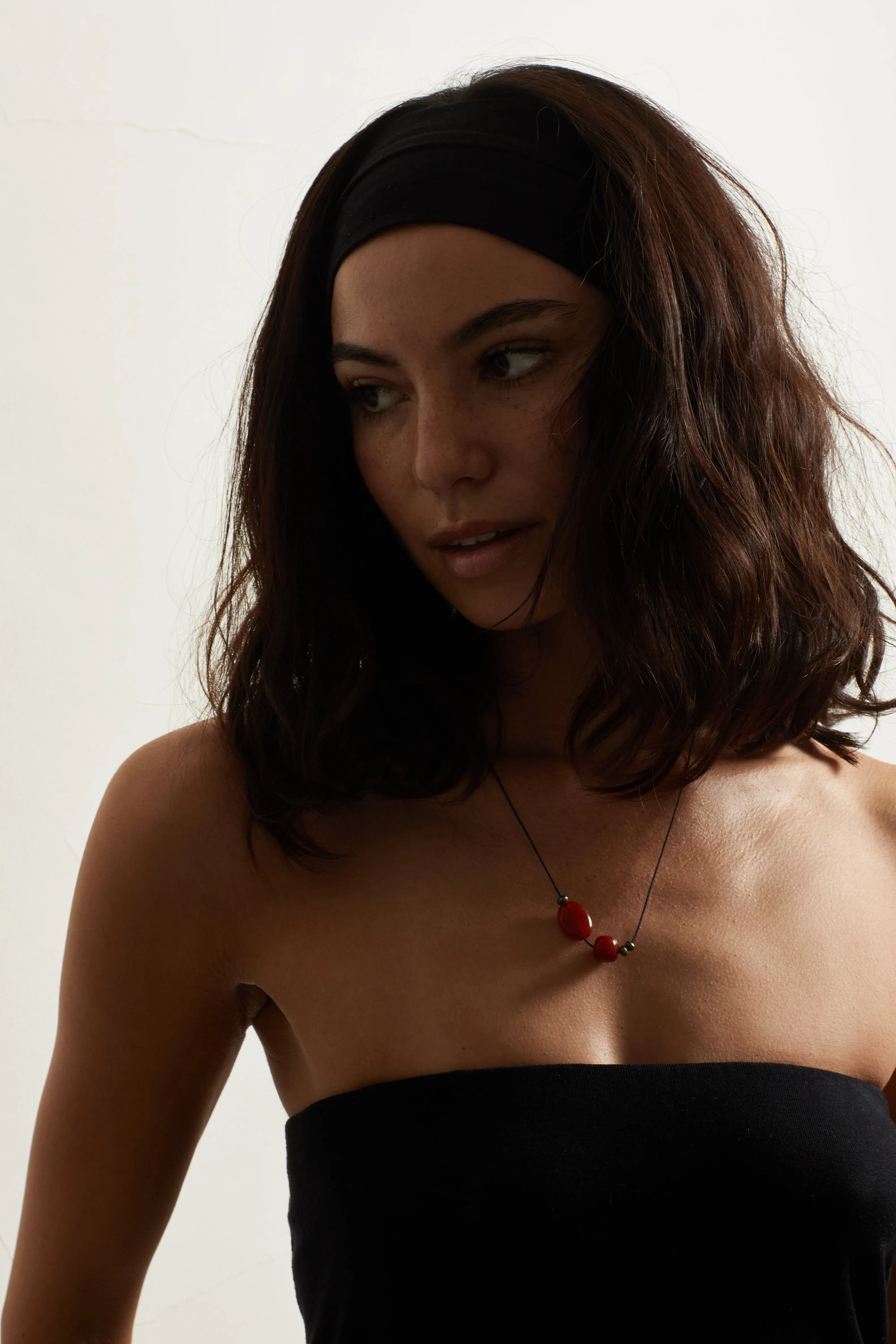 Double Red Agate Necklace