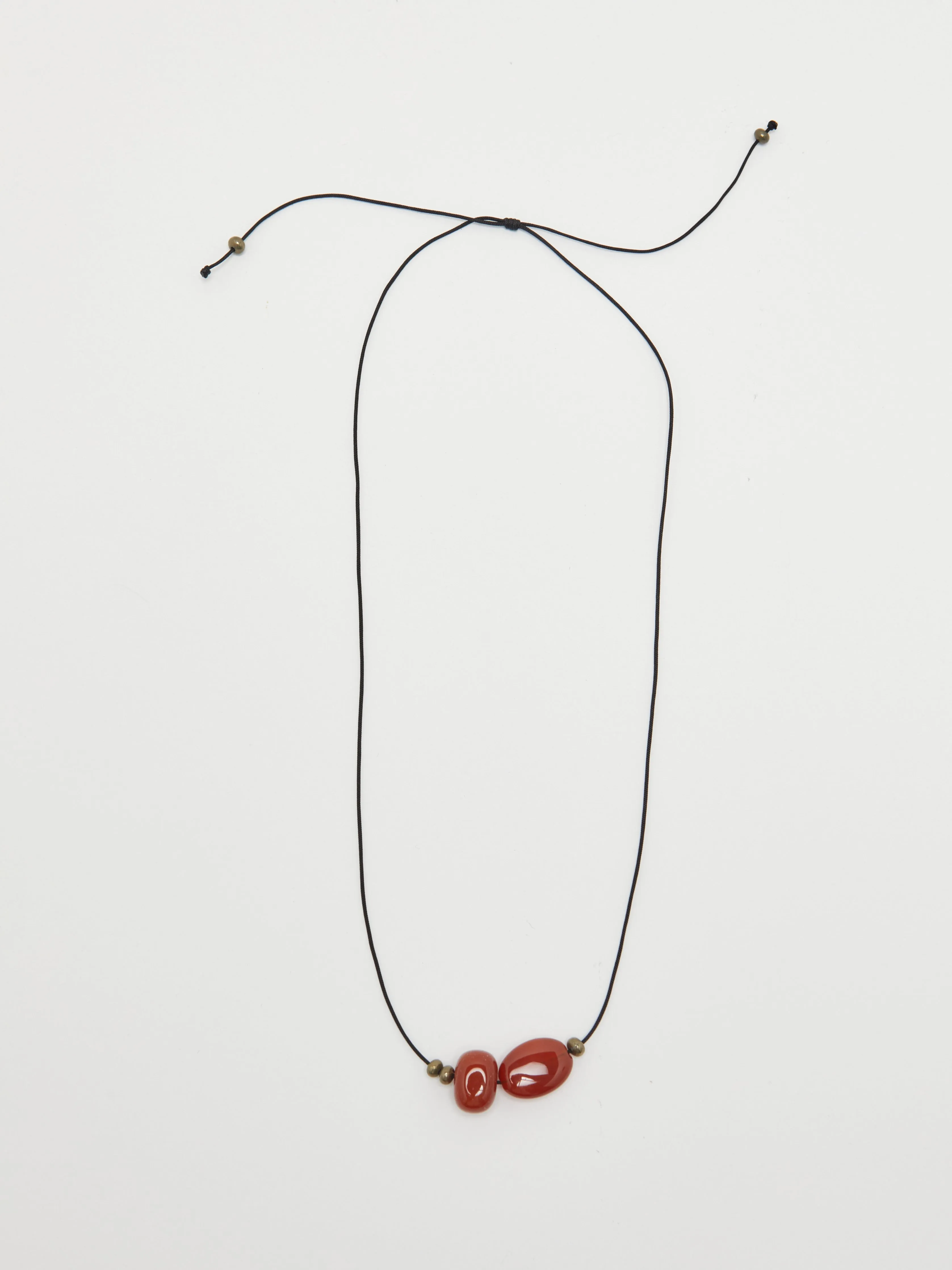 Double Red Agate Necklace