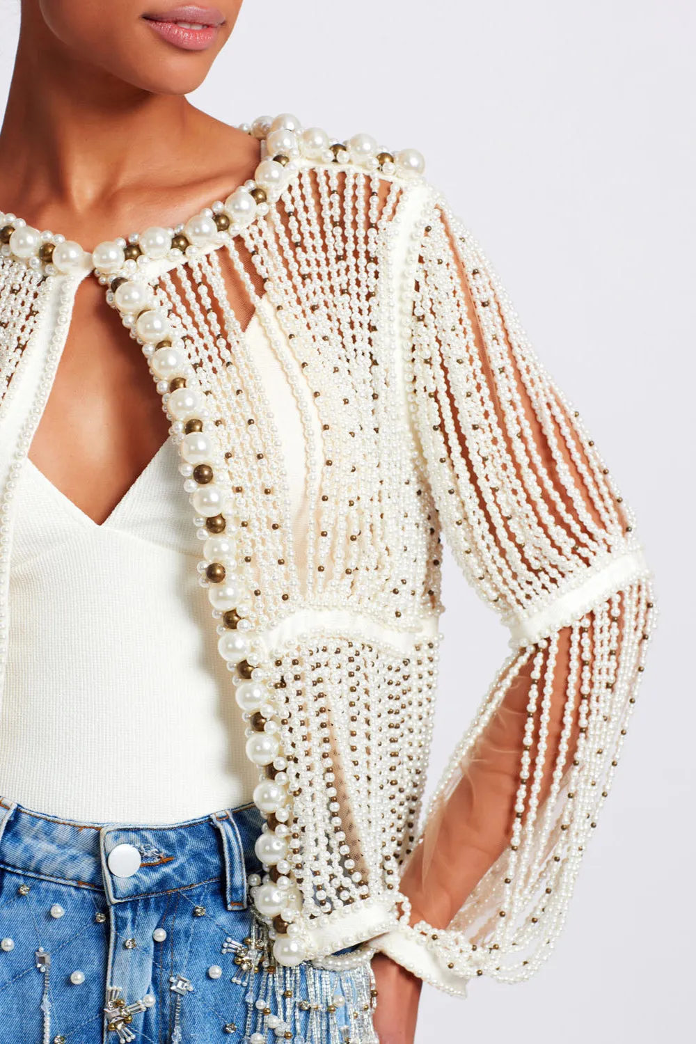 FULLY BEADED JACKET (RUNWAY)