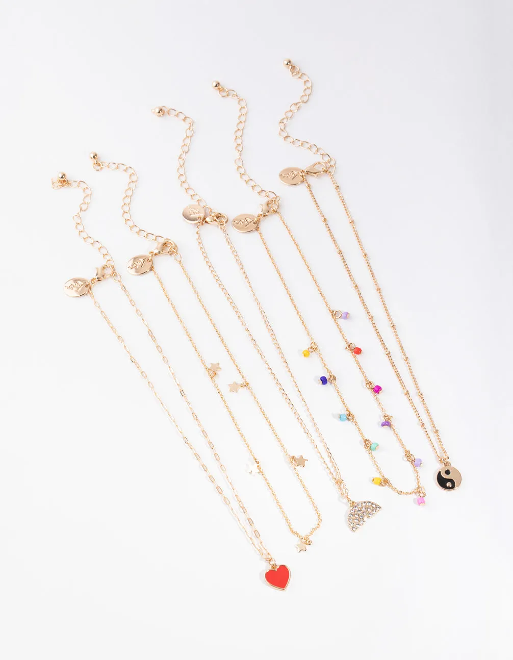 Gold Bright Choker 5-Pack