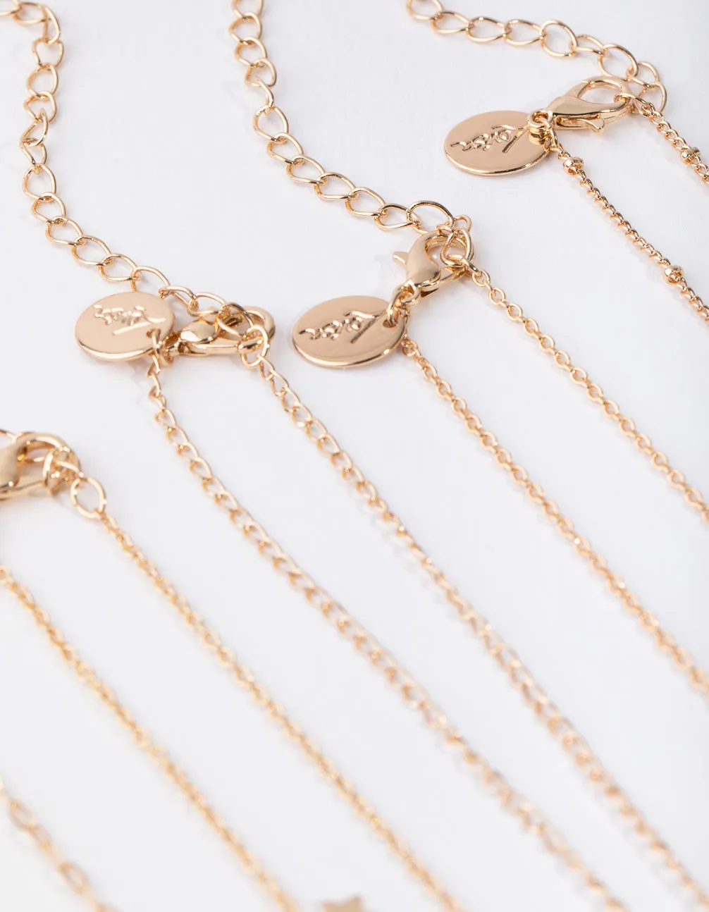Gold Bright Choker 5-Pack
