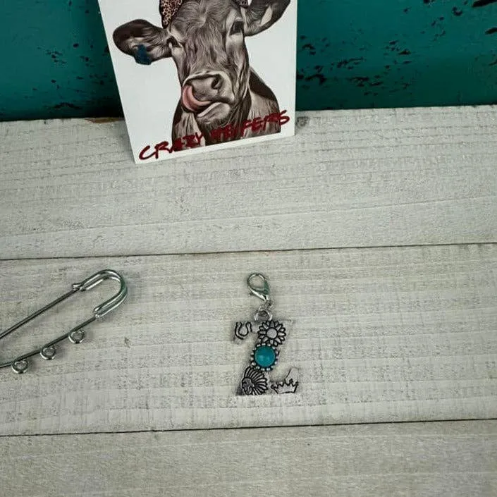 Initial Clip-on Charms: D