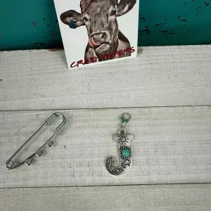 Initial Clip-on Charms: J