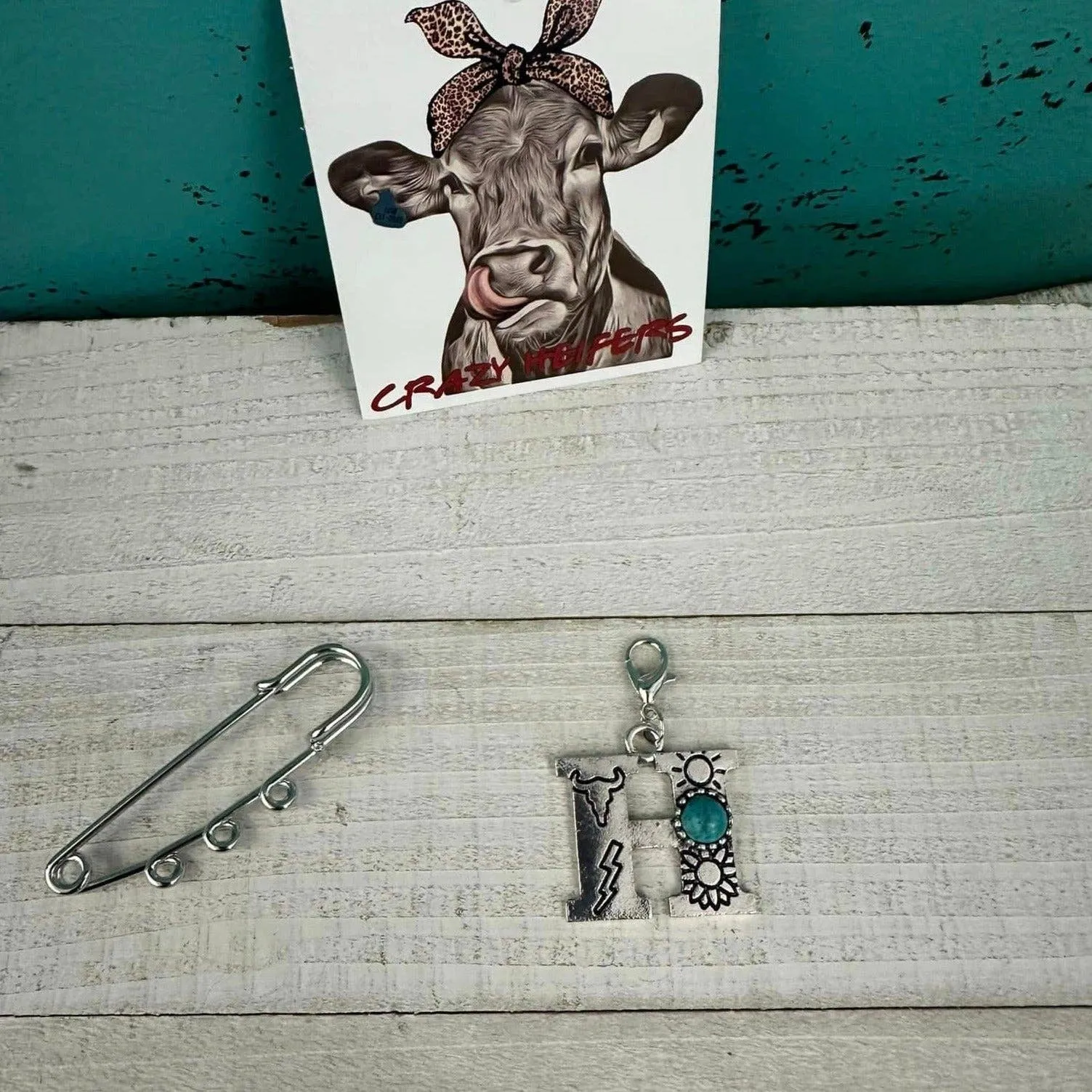 Initial Clip-on Charms: J
