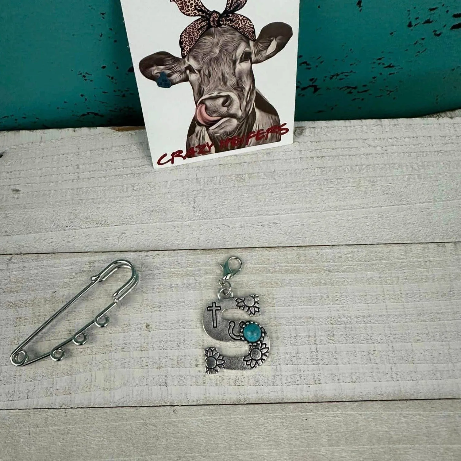 Initial Clip-on Charms: J