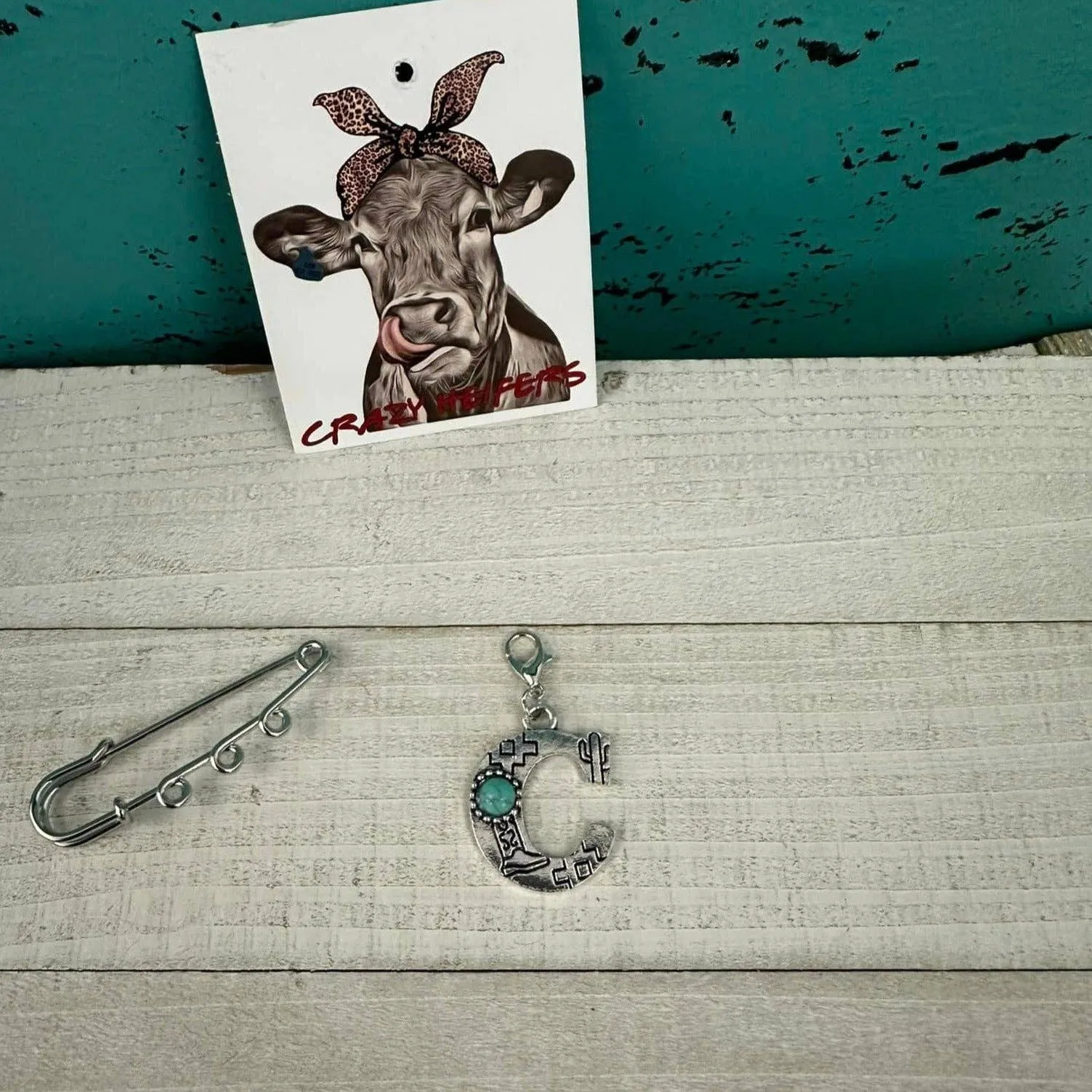 Initial Clip-on Charms: J