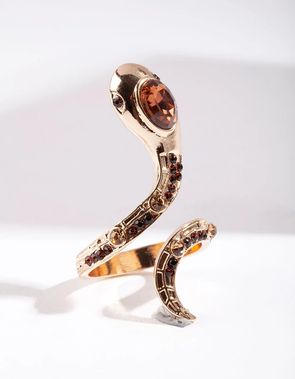 Jewelled Snake Ring