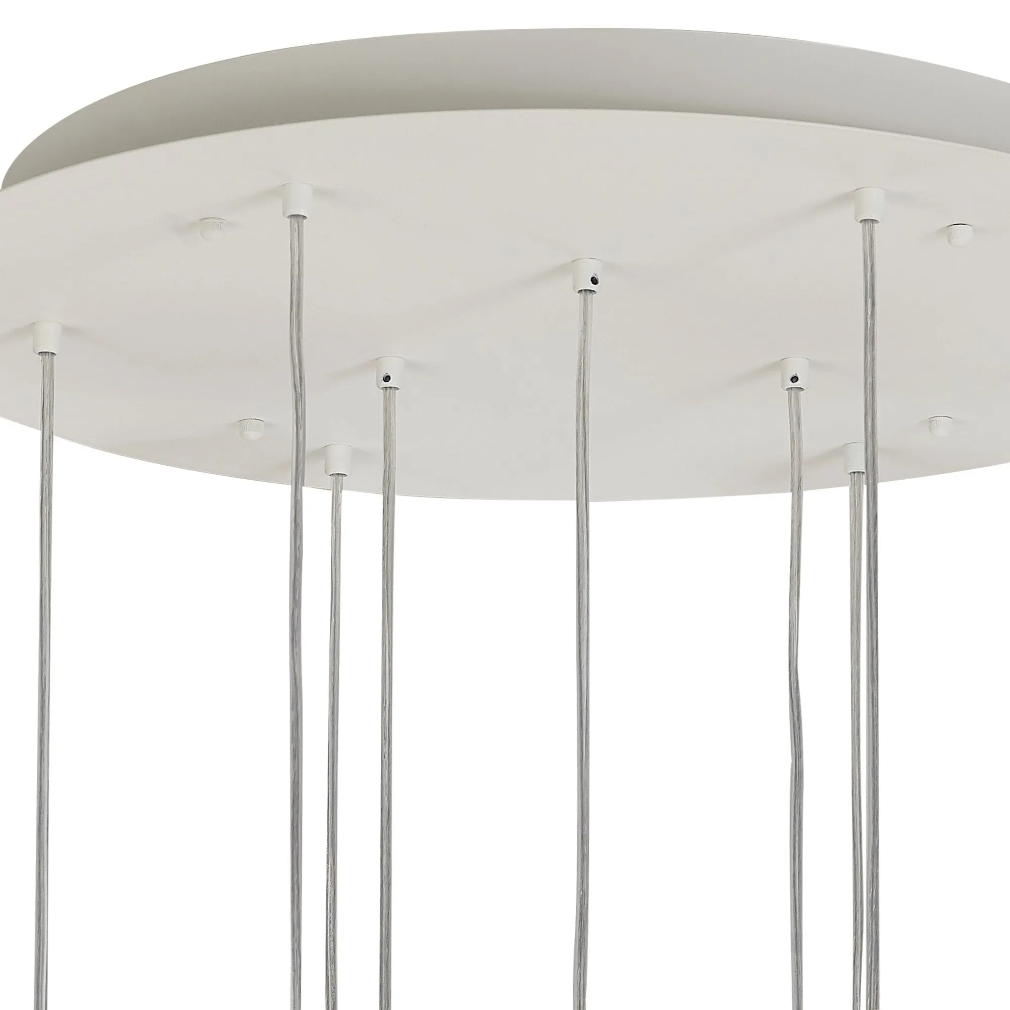 Mantra M7702 Galaxia Pendant Square 9 Light White / Grey / Red Cement