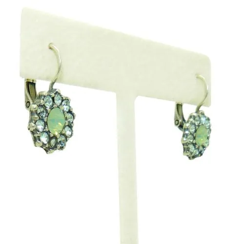 Mariana Handmade Swarovski Crystal Earrings 1157 1065 Chrysolite Opal Mojito