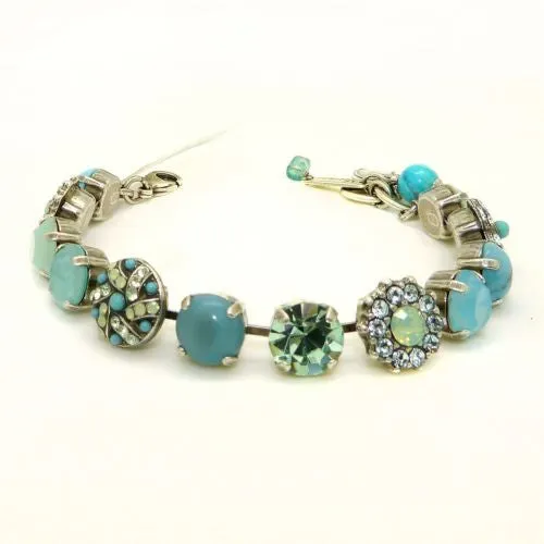 Mariana Handmade Swarovski Crystal Earrings 1157 1065 Chrysolite Opal Mojito