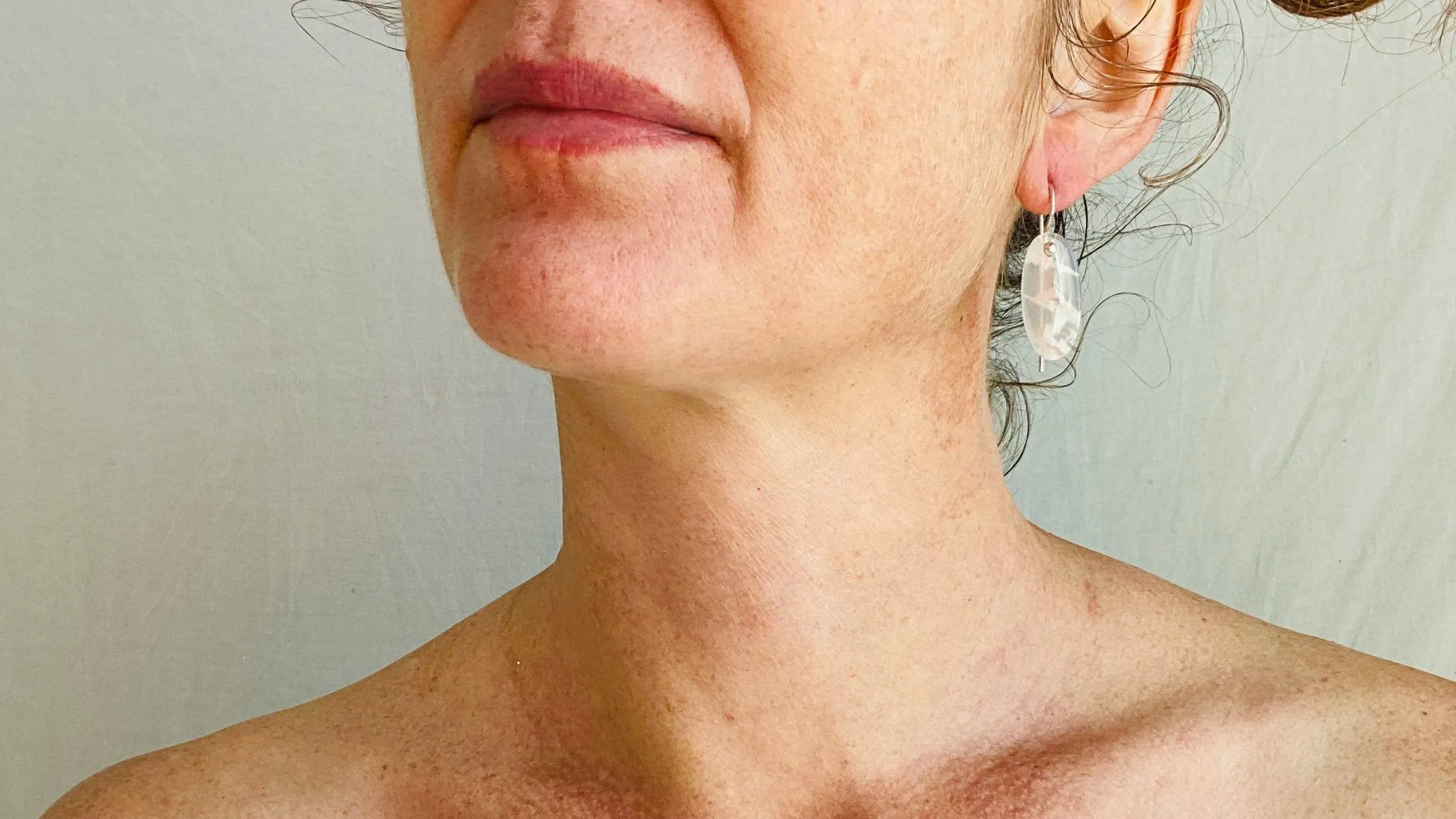 Moonstone And Sterling Earrings. Lovely Flash. 1246