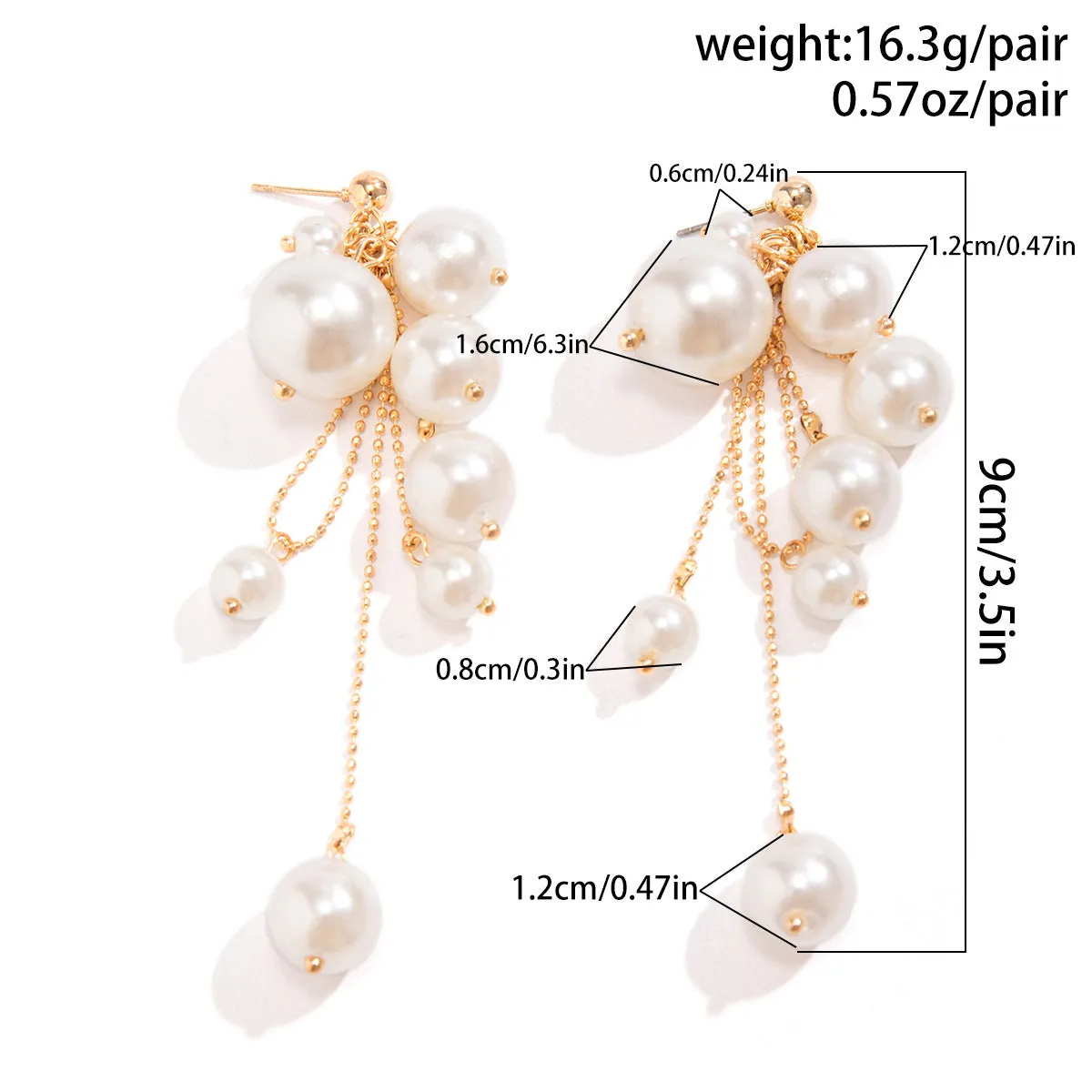 Pre Order:  Pearl Bead Tassel Earrings