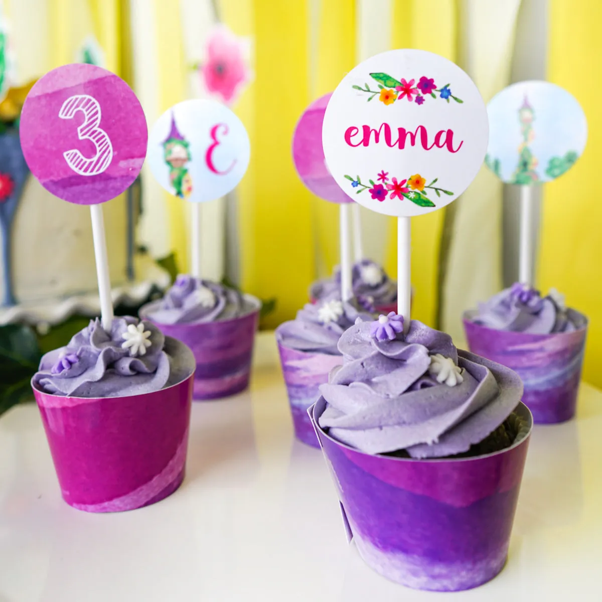 Rapunzel Birthday Party Set | Rapunzel Party Invitation and Decorations