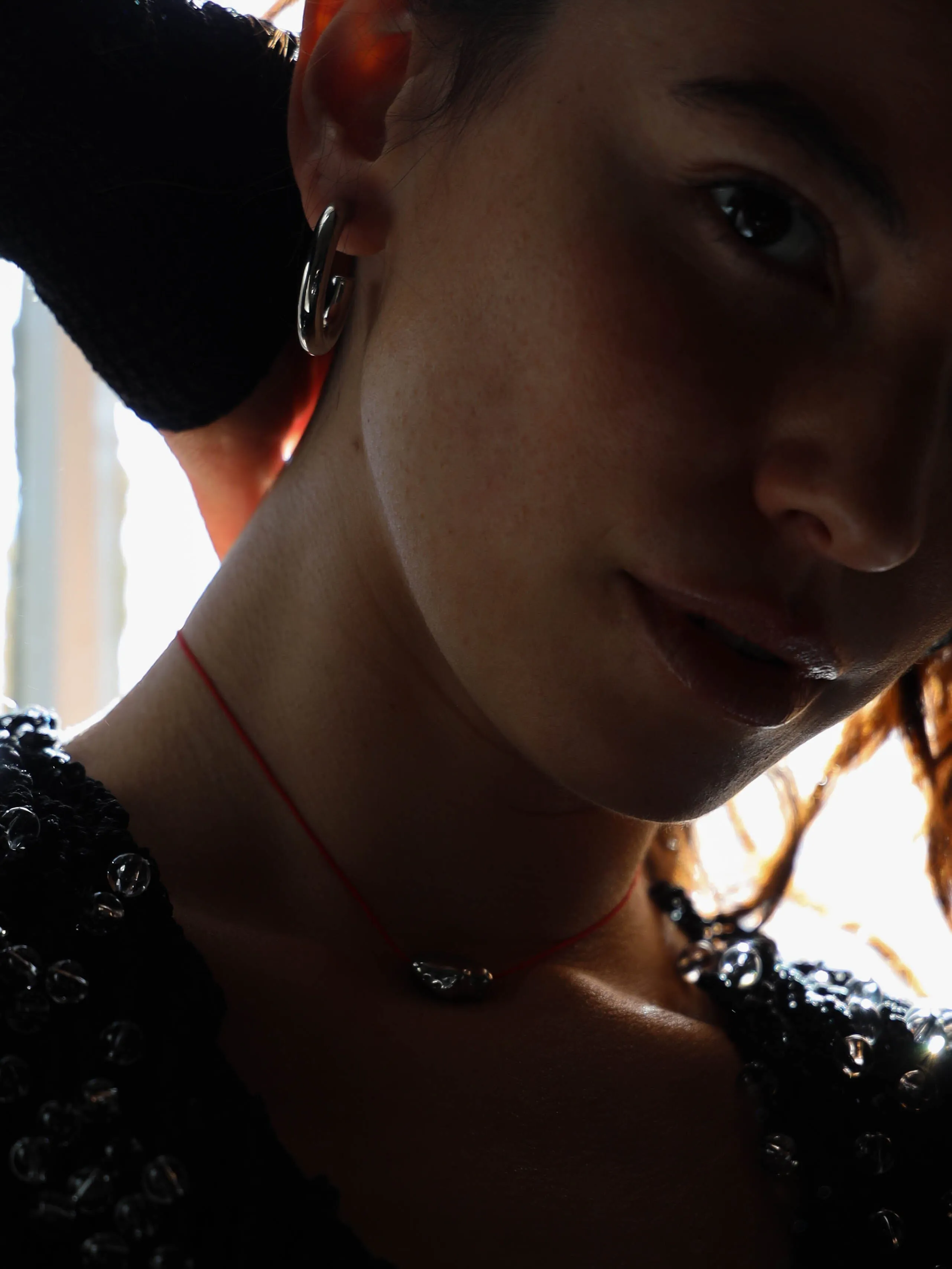Single Silver Pearl Necklace