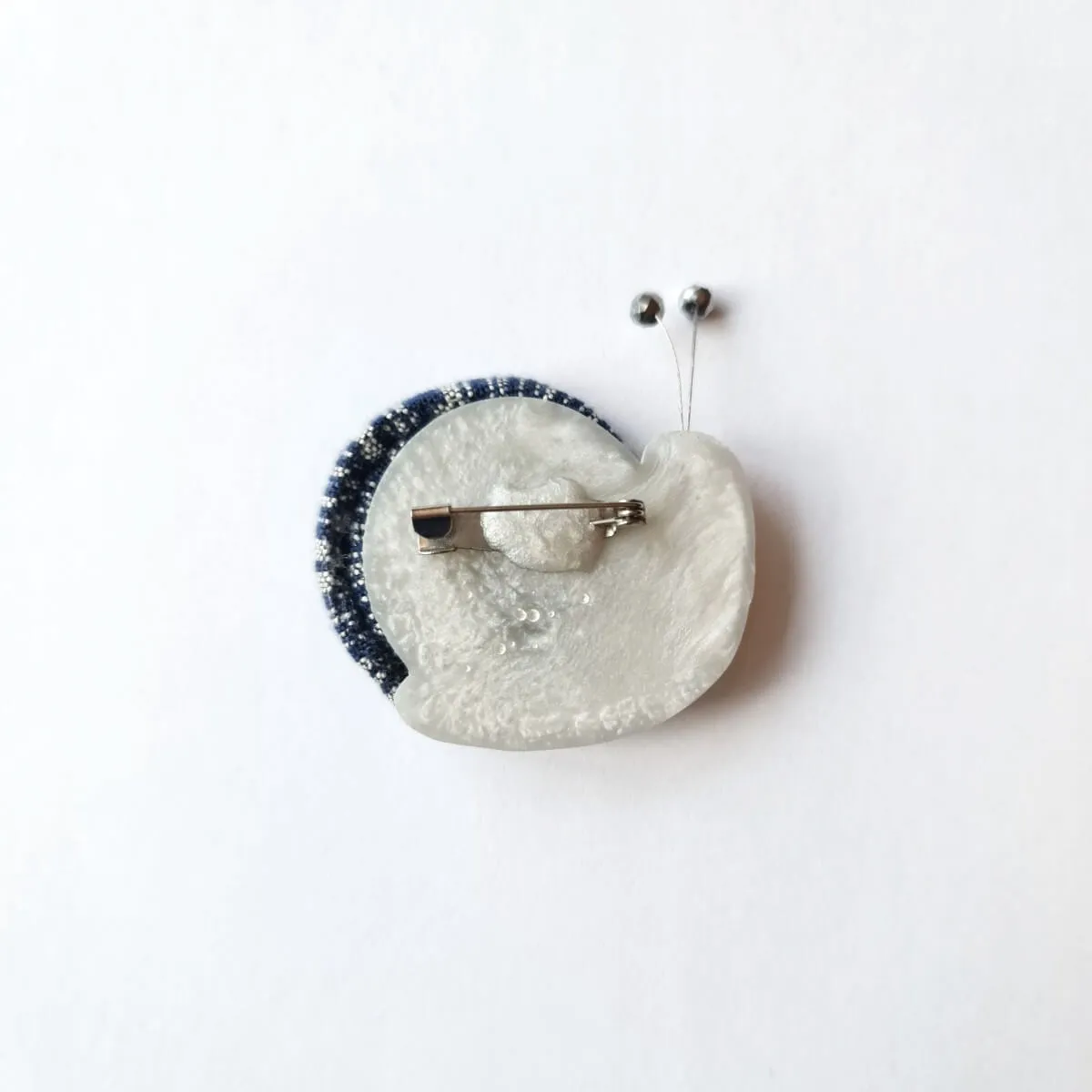 Snail Silver Brooch