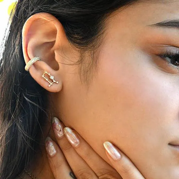Valini Zodiac Constellation Stud Earrings | 18K Gold Plated