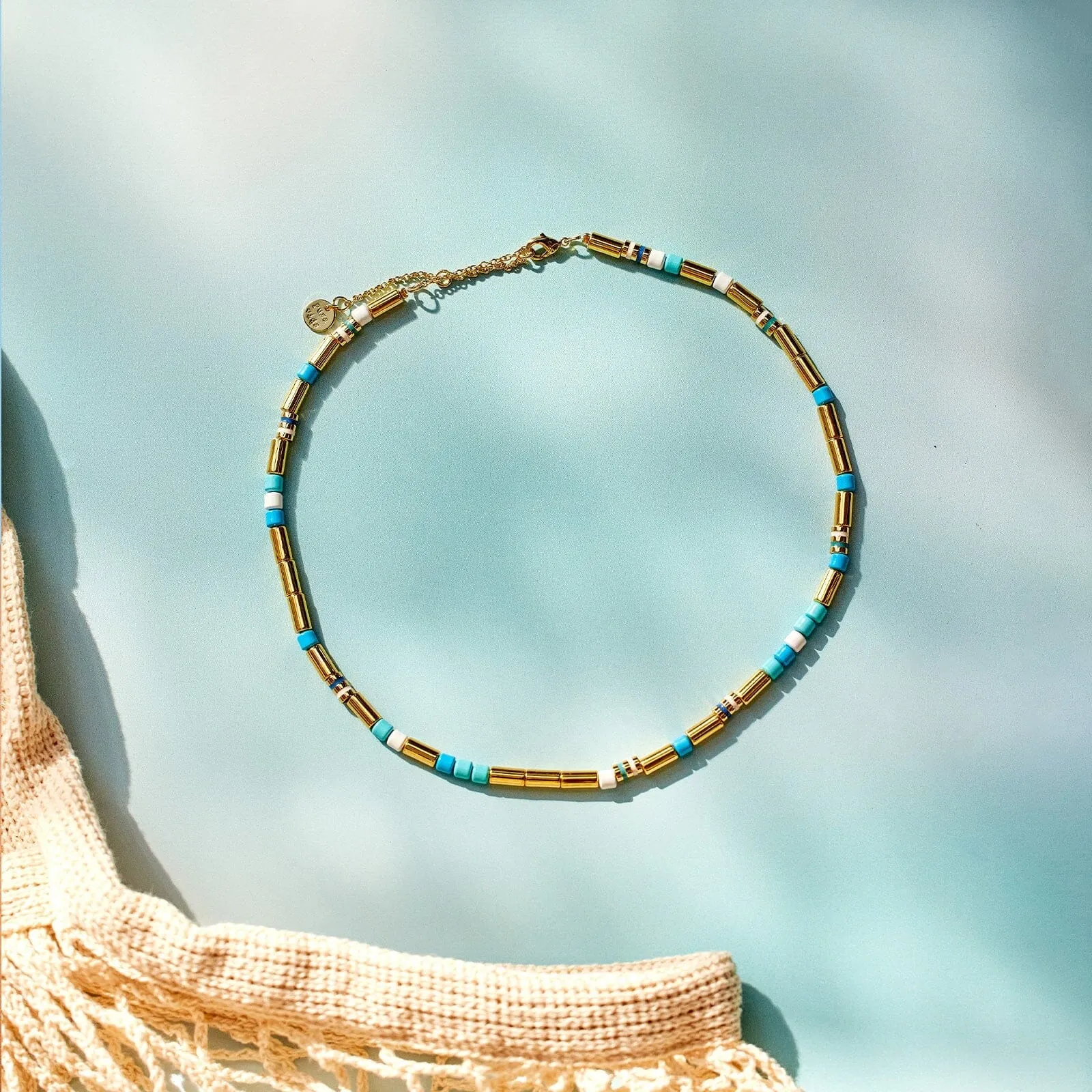 World Water Day Mixed Bead Choker