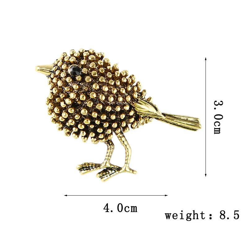 XSB007 - Retro Bird Brooch